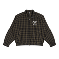[Turtle Crew] Unisex Plaid Full-Zip Track Jacket