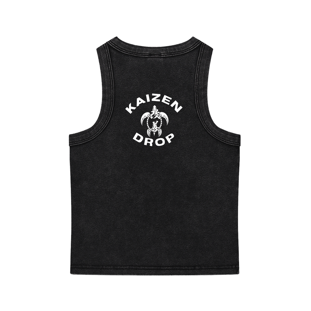 "Turtle Gains" Snow Washed Tank Top