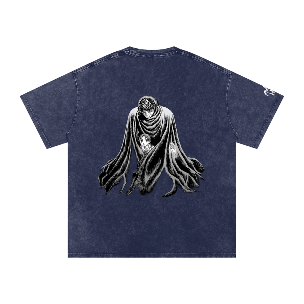 'LOST CHILD' Snow Washed Oversized Cotton T-Shirt