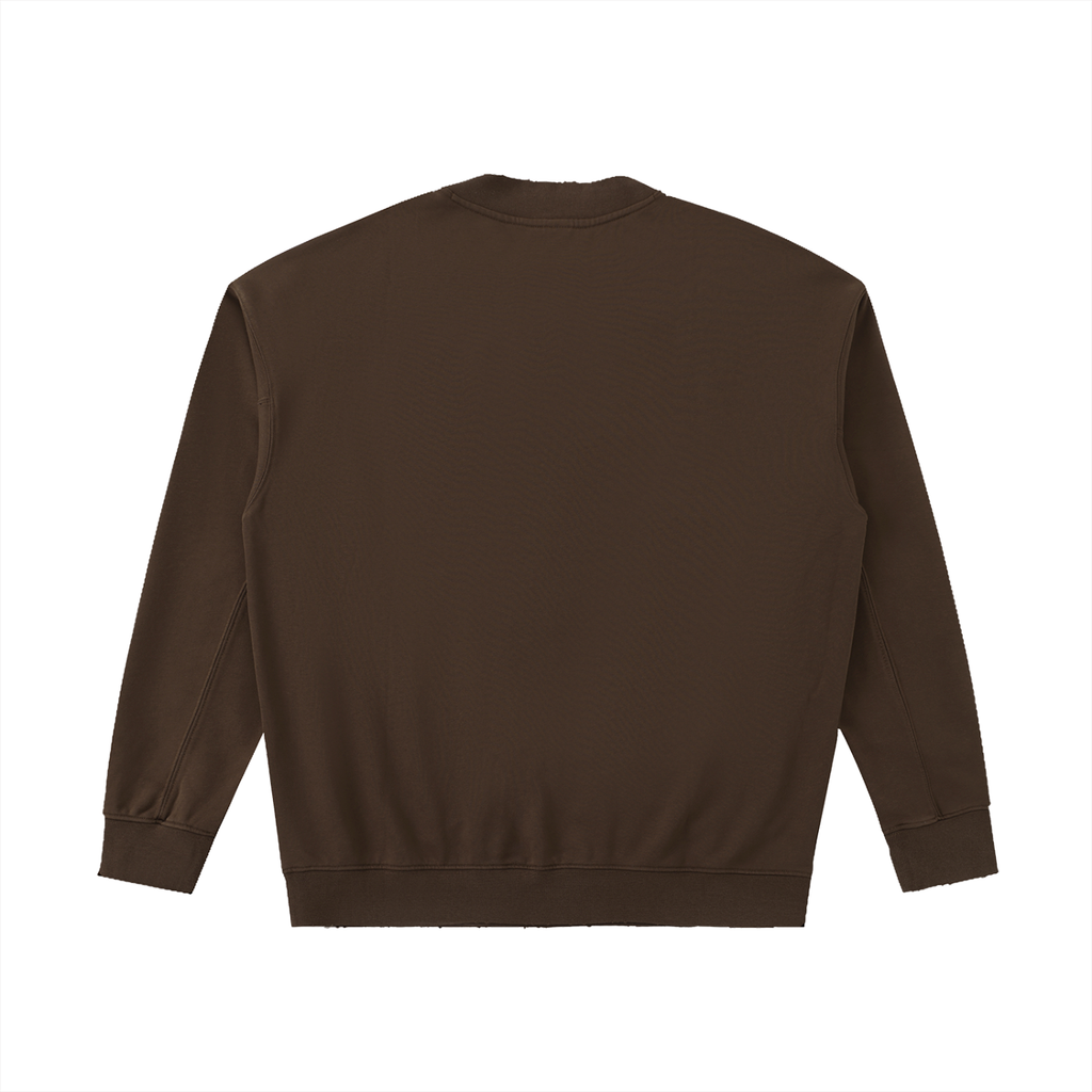 'TURTLE-CLAN' Drop Shoulder Crewneck Sweatshirt