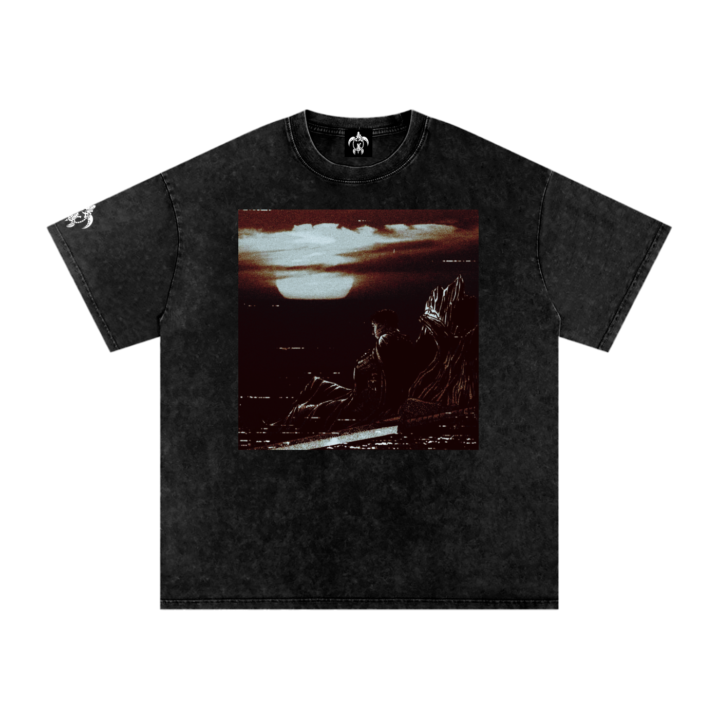 'LOST CHILD' Snow Washed Oversized Cotton T-Shirt