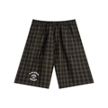 [Turtle Crew] Unisex Plaid Wide Leg Shorts