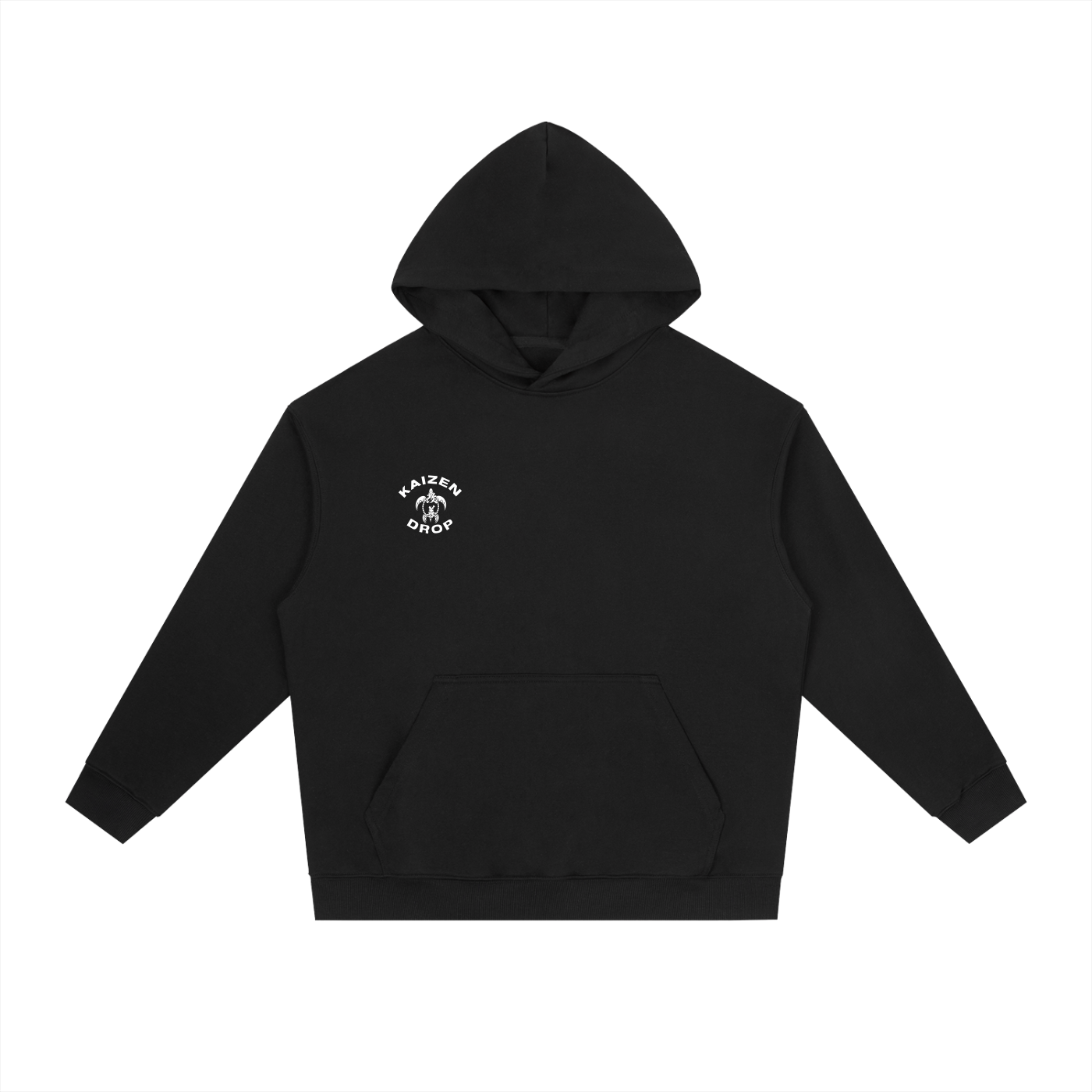 "Kaizen-Horizon" Essential Drop-Shoulder Hoodie