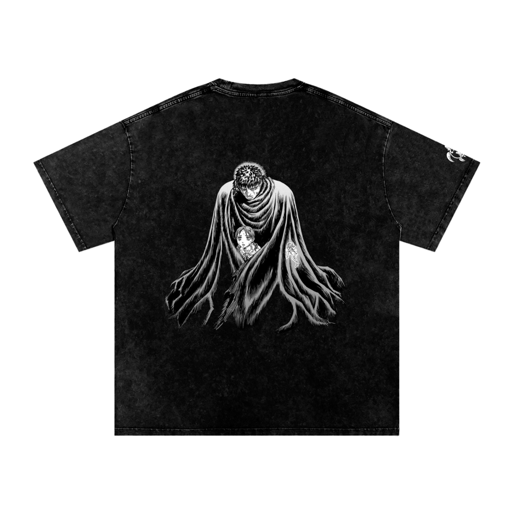 'LOST CHILD' Snow Washed Oversized Cotton T-Shirt