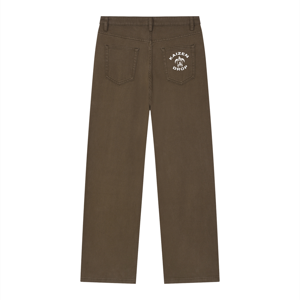 [Turtle Crew] Vintage Wash Straight Leg Jeans