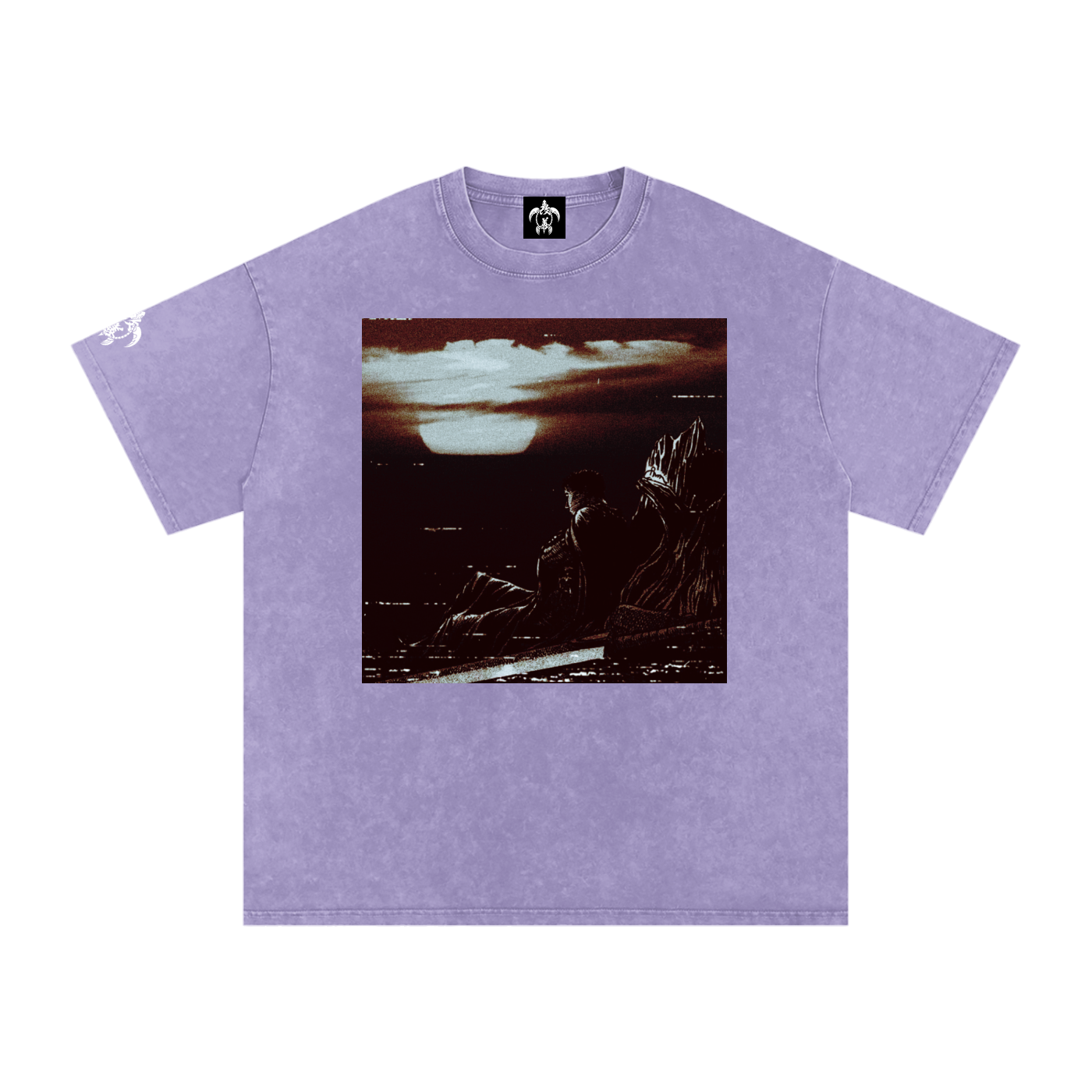 'LOST CHILD' Snow Washed Oversized Cotton T-Shirt