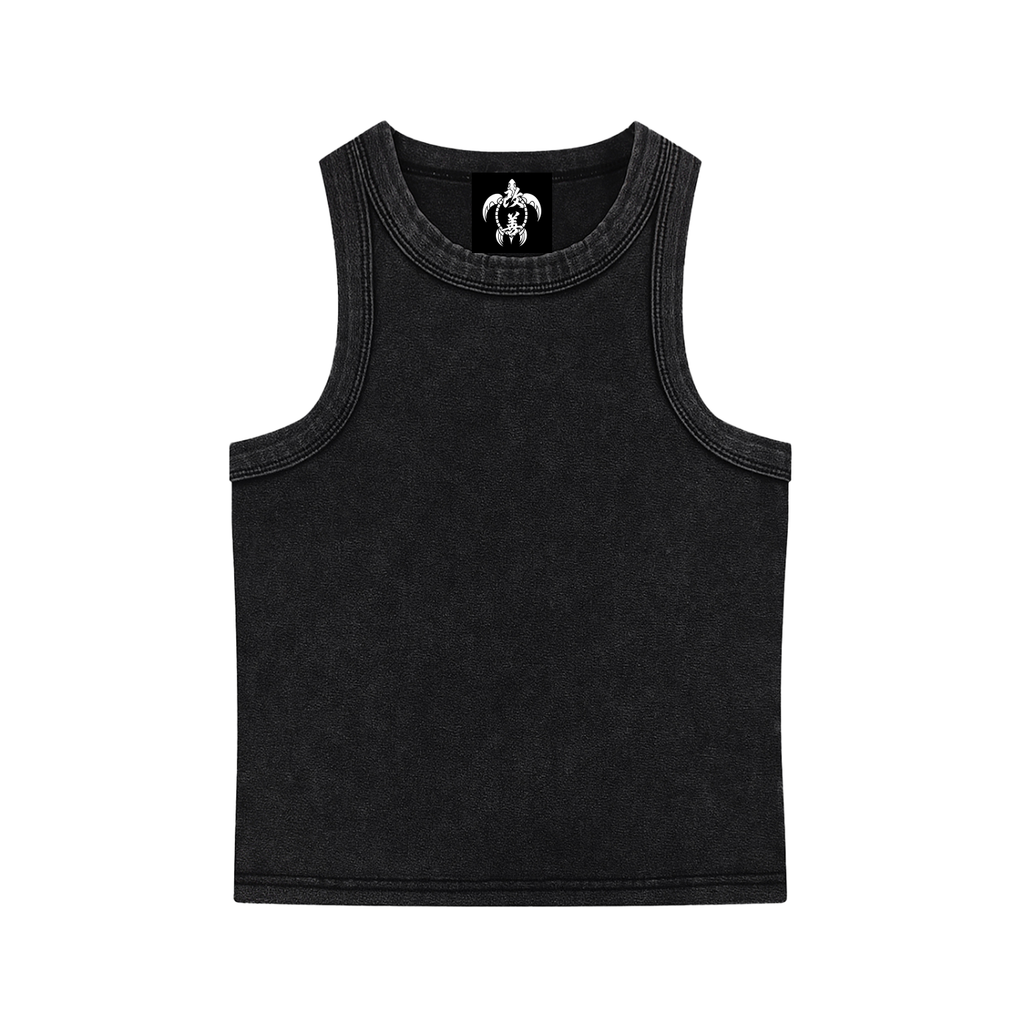 "Turtle Gains" Snow Washed Tank Top