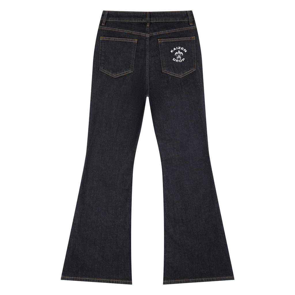 [Turtle Crew] Women's High-Rise Flared Jeans