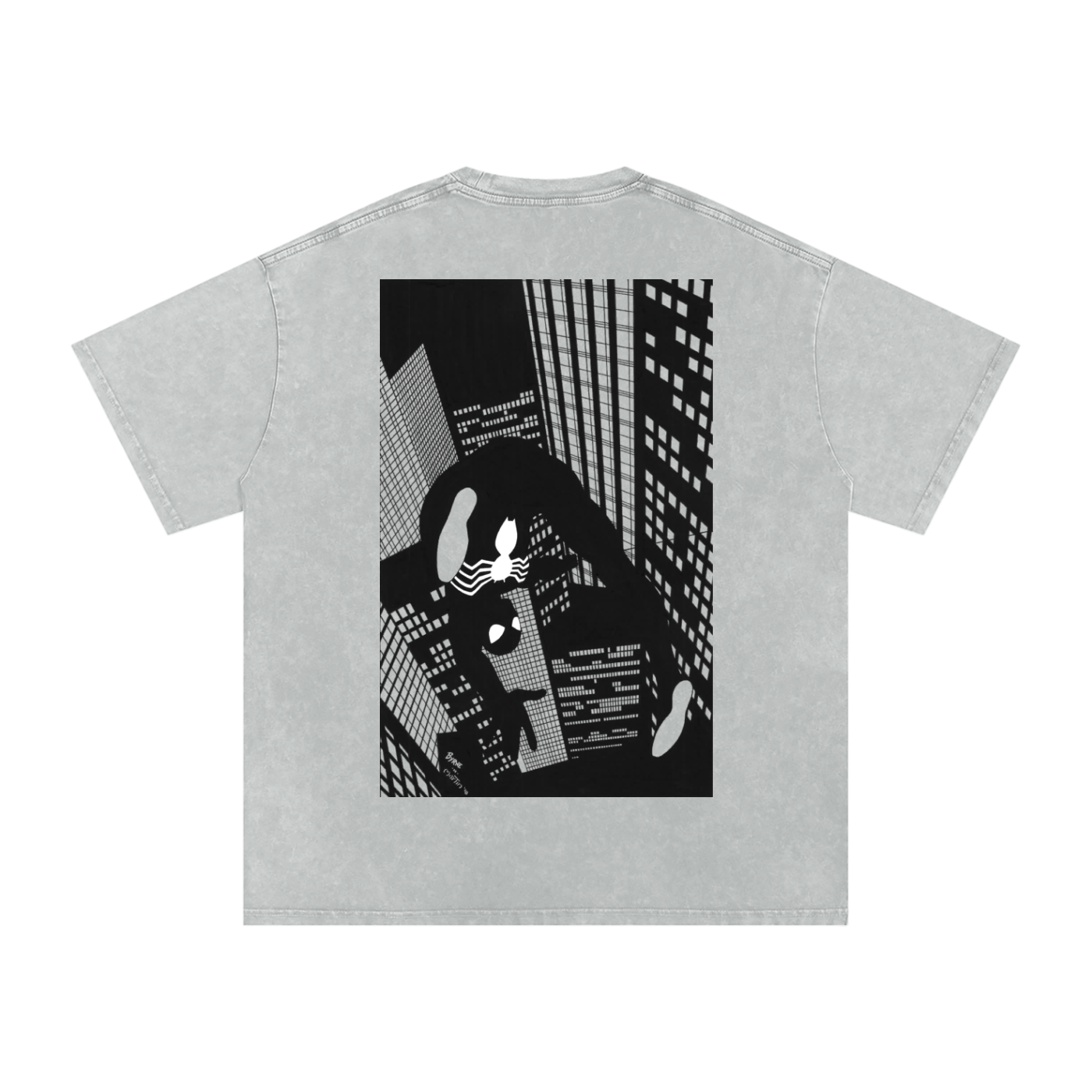 "Back in Black"  Oversized Cotton T-Shirt