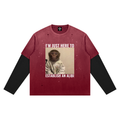"I'M JUST HERE TO ESTABLISH AN ALIBI"  Layered T-Shirt