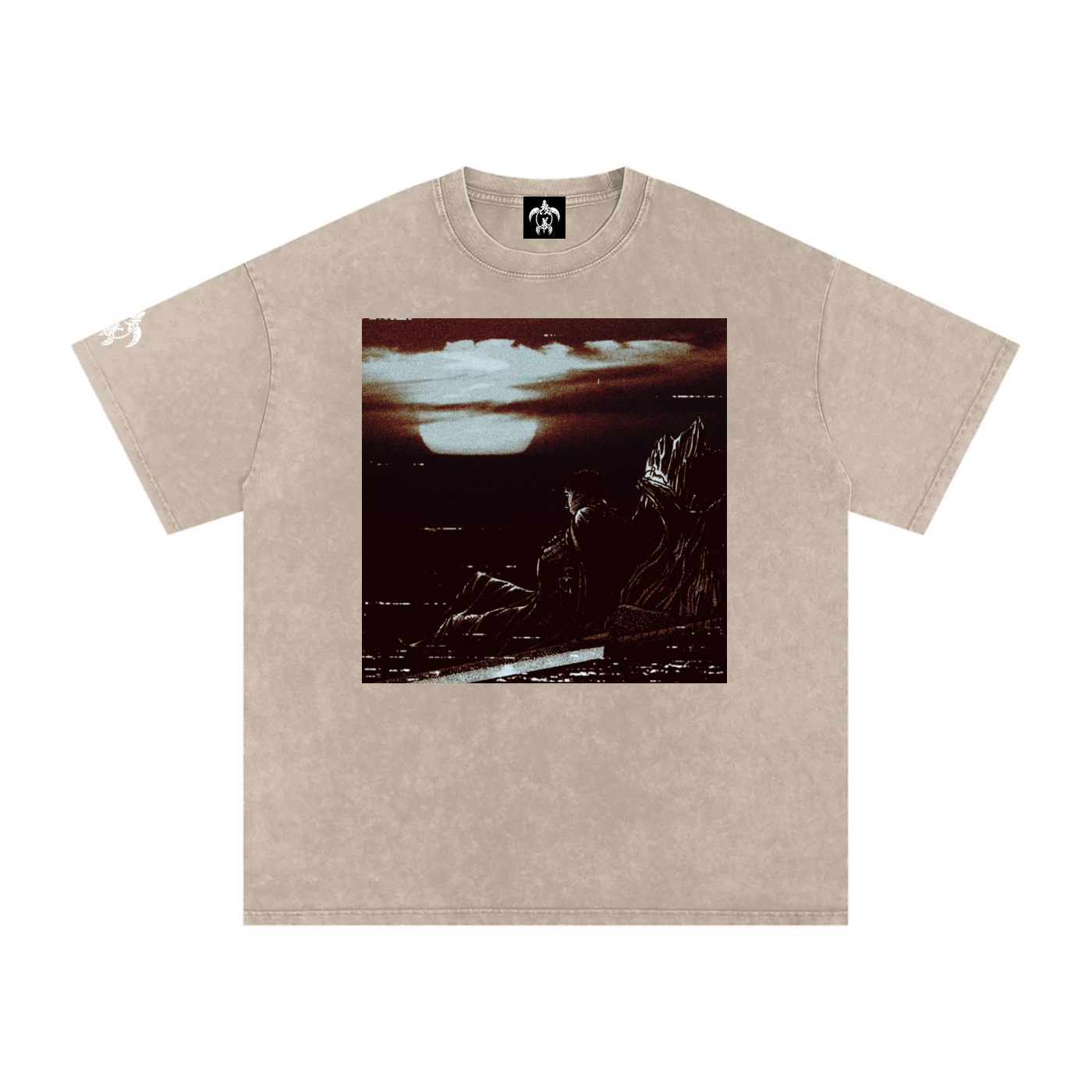 'LOST CHILD' Snow Washed Oversized Cotton T-Shirt
