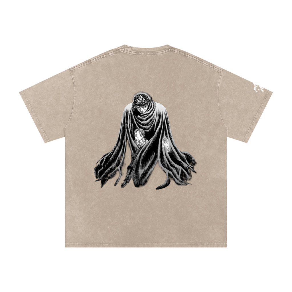 'LOST CHILD' Snow Washed Oversized Cotton T-Shirt