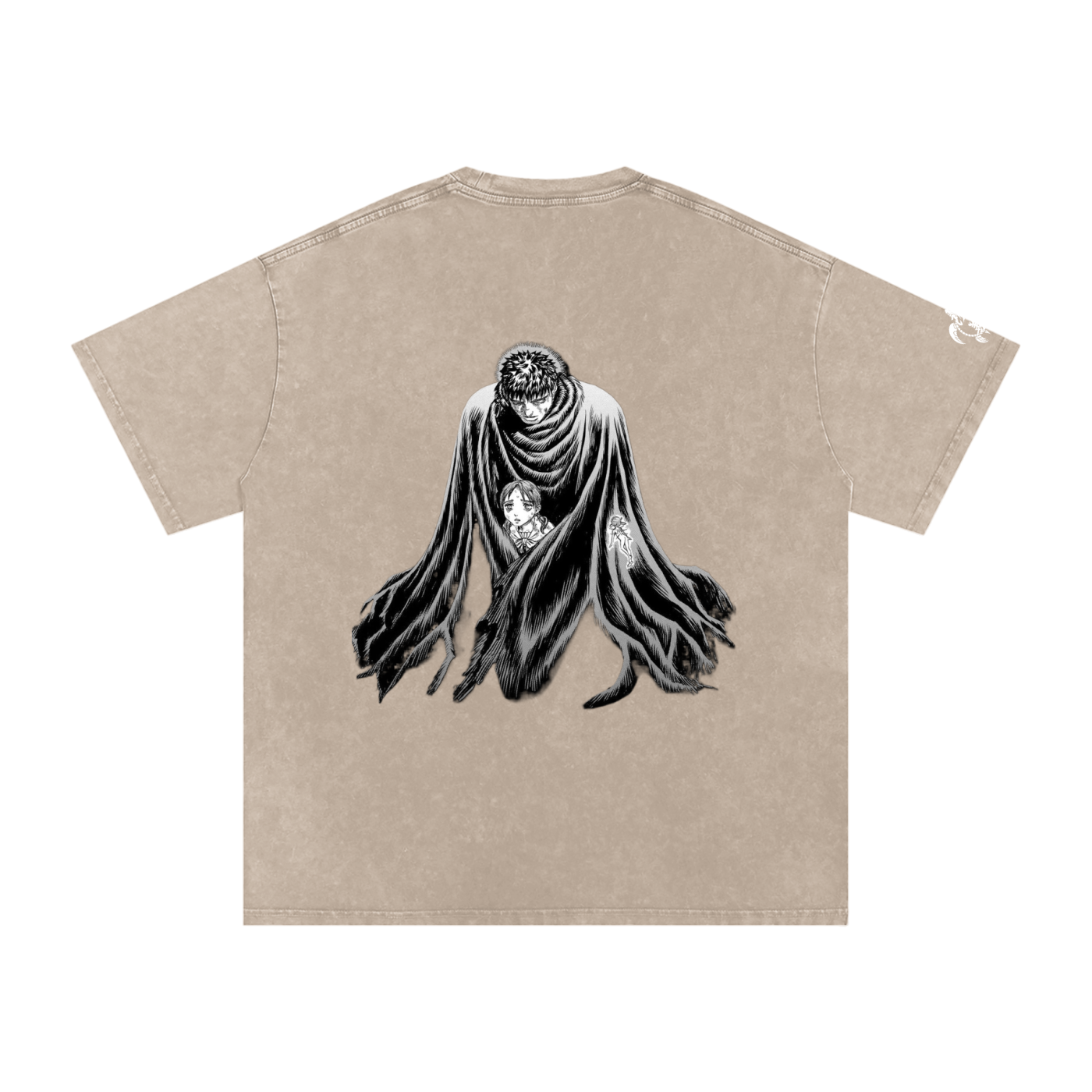 'LOST CHILD' Snow Washed Oversized Cotton T-Shirt