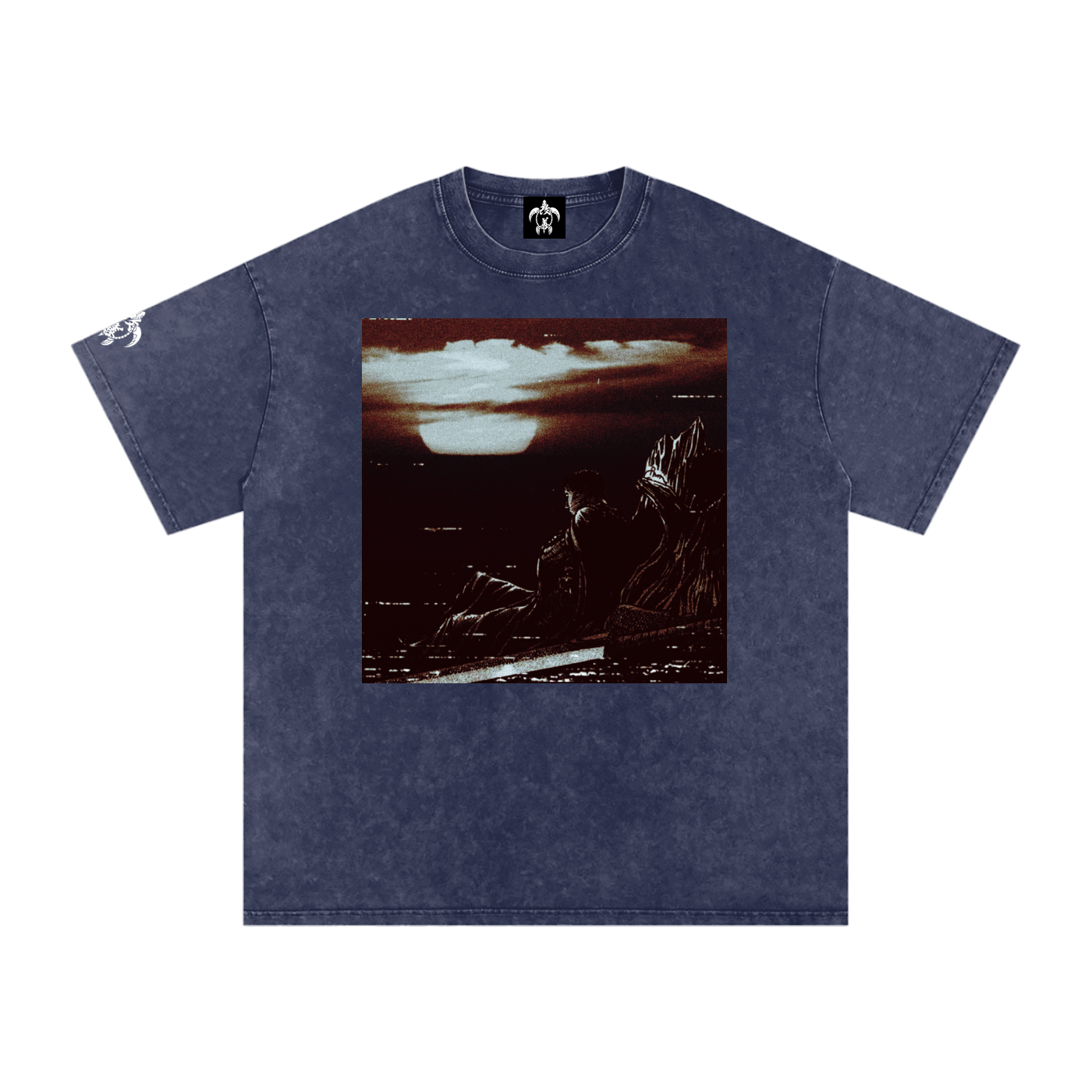 'LOST CHILD' Snow Washed Oversized Cotton T-Shirt