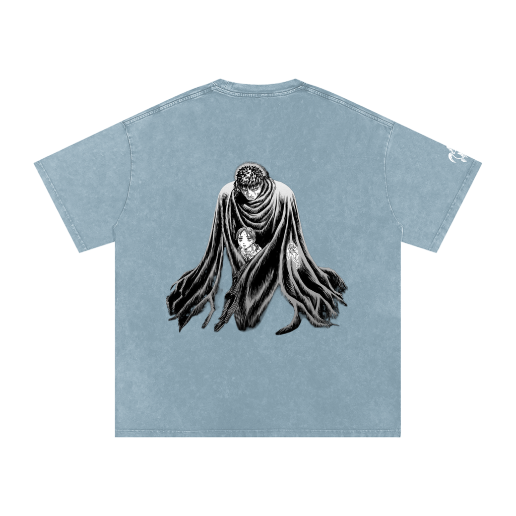'LOST CHILD' Snow Washed Oversized Cotton T-Shirt