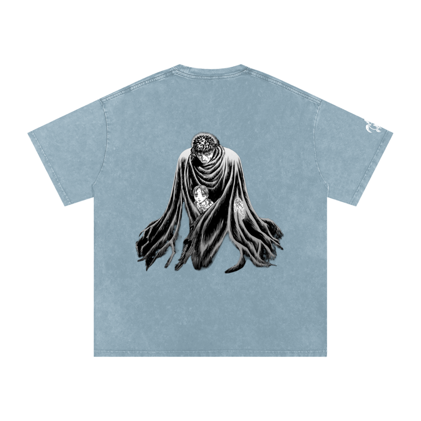 'LOST CHILD' Snow Washed Oversized Cotton T-Shirt